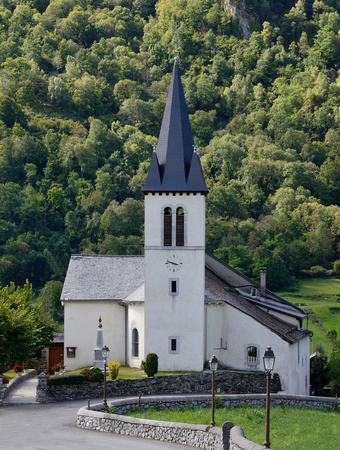 The Church at Louvie-Soubiron.