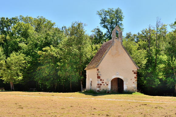 The sixteenth century Chapelle Saint Sulpice, Indre, Brenne National Park, France.