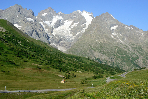 Col du Lautaret,view of La Meije, Hautes-Alpes,France.