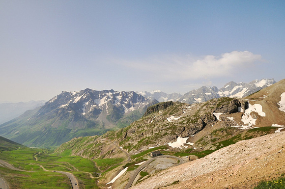 Écrins National Park viewed from the Col du Galibier, France.